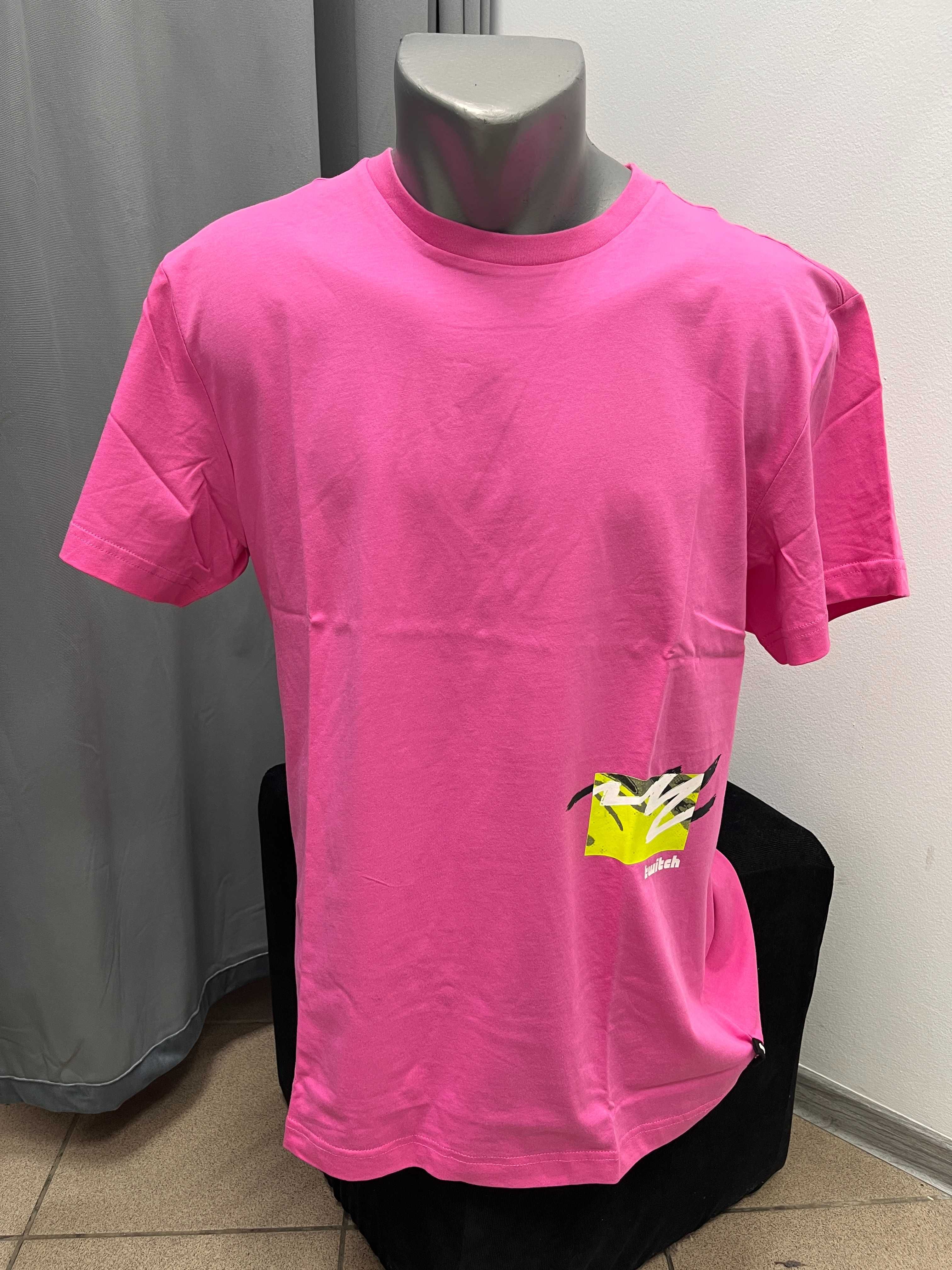Różowa koszulka Twitch roz.M