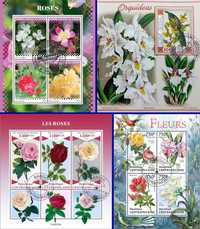 Гарні марки флора Квіти, 26 блоків