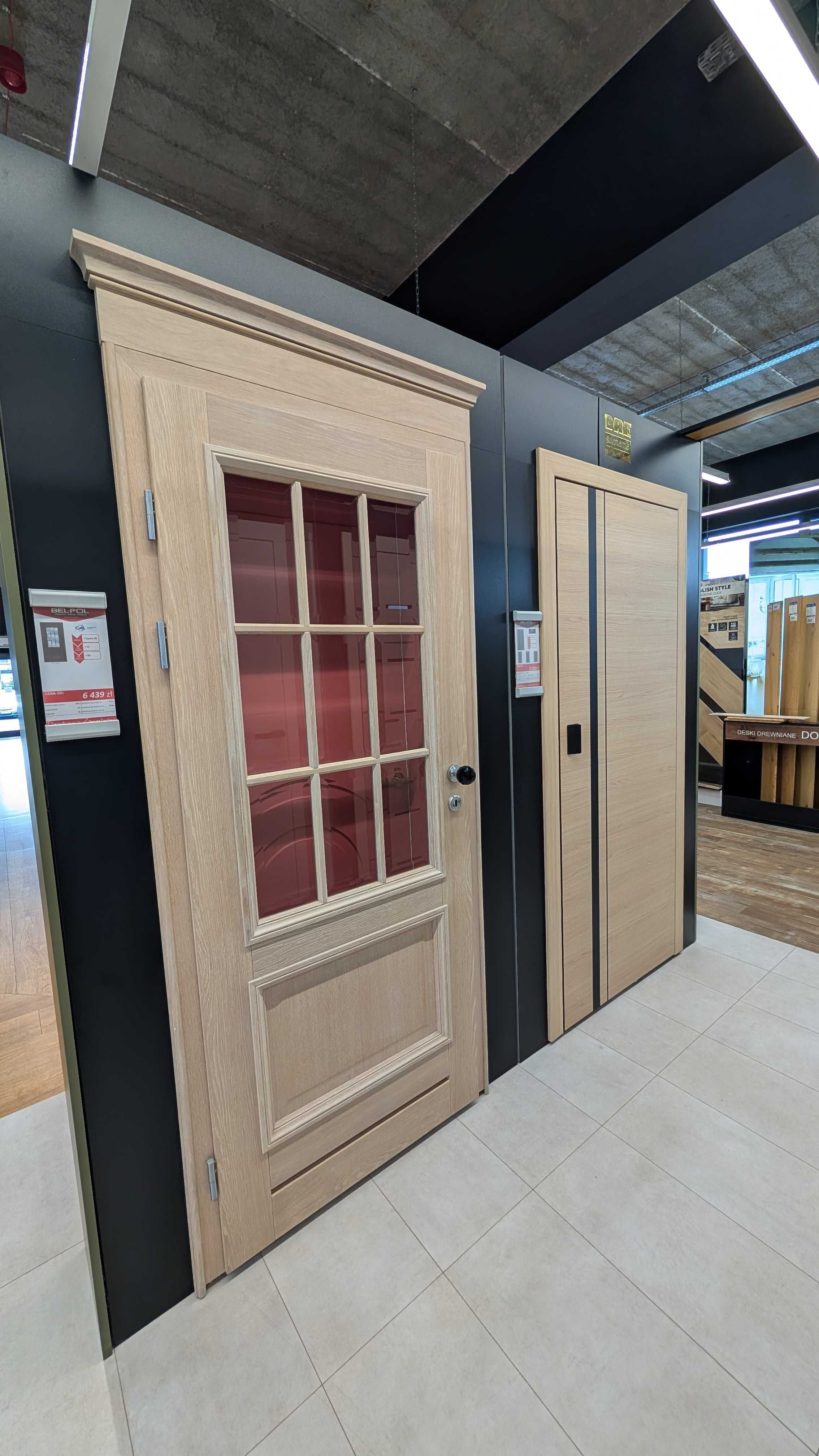 PORTA Skrzydło drzwiowe Focus 4A L60 dąb szkarłatny z podcięciem