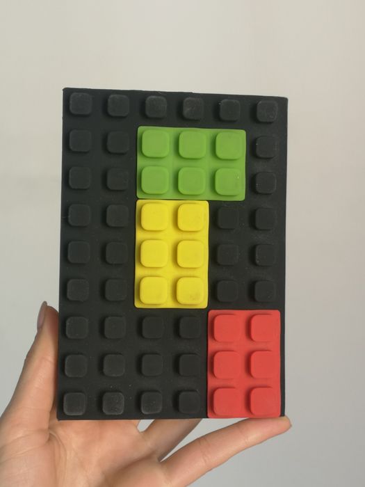 Notes A6 w kratkę lego puzzle