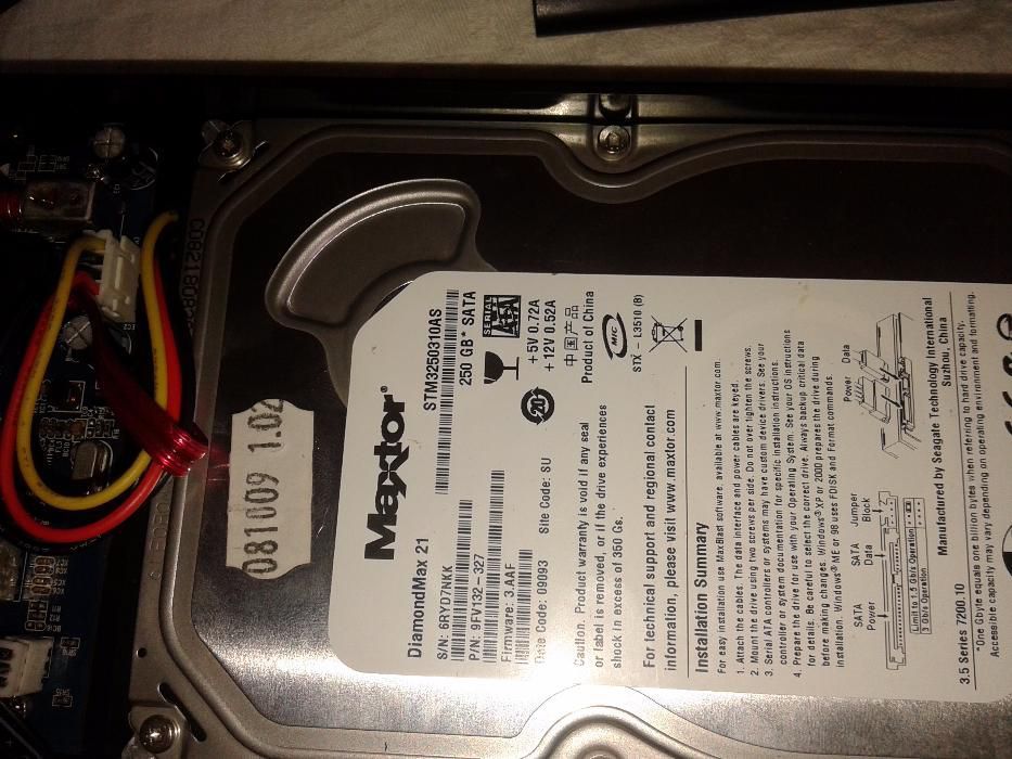 disco rigido externo sata 250 GB