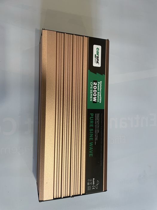 Инвертор Carspa CPS 2000 под внешний АКБ на 2кВт с АЗУ 15А ток заряд