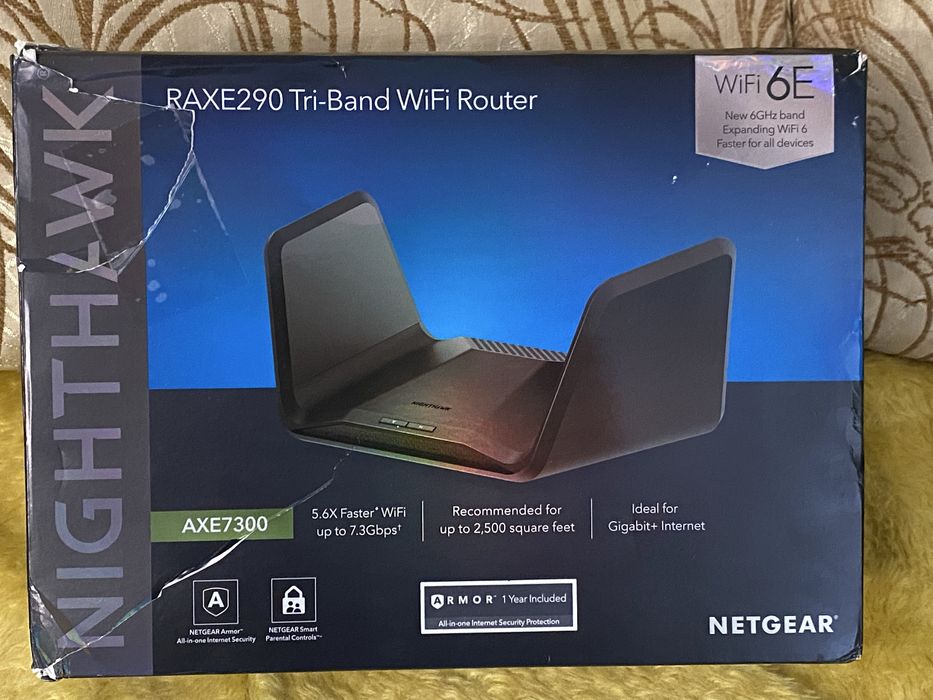 NETGEAR Nighthawk RAXE290 TriBand WiFi 6E AXE7300 роутер маршрутизатор