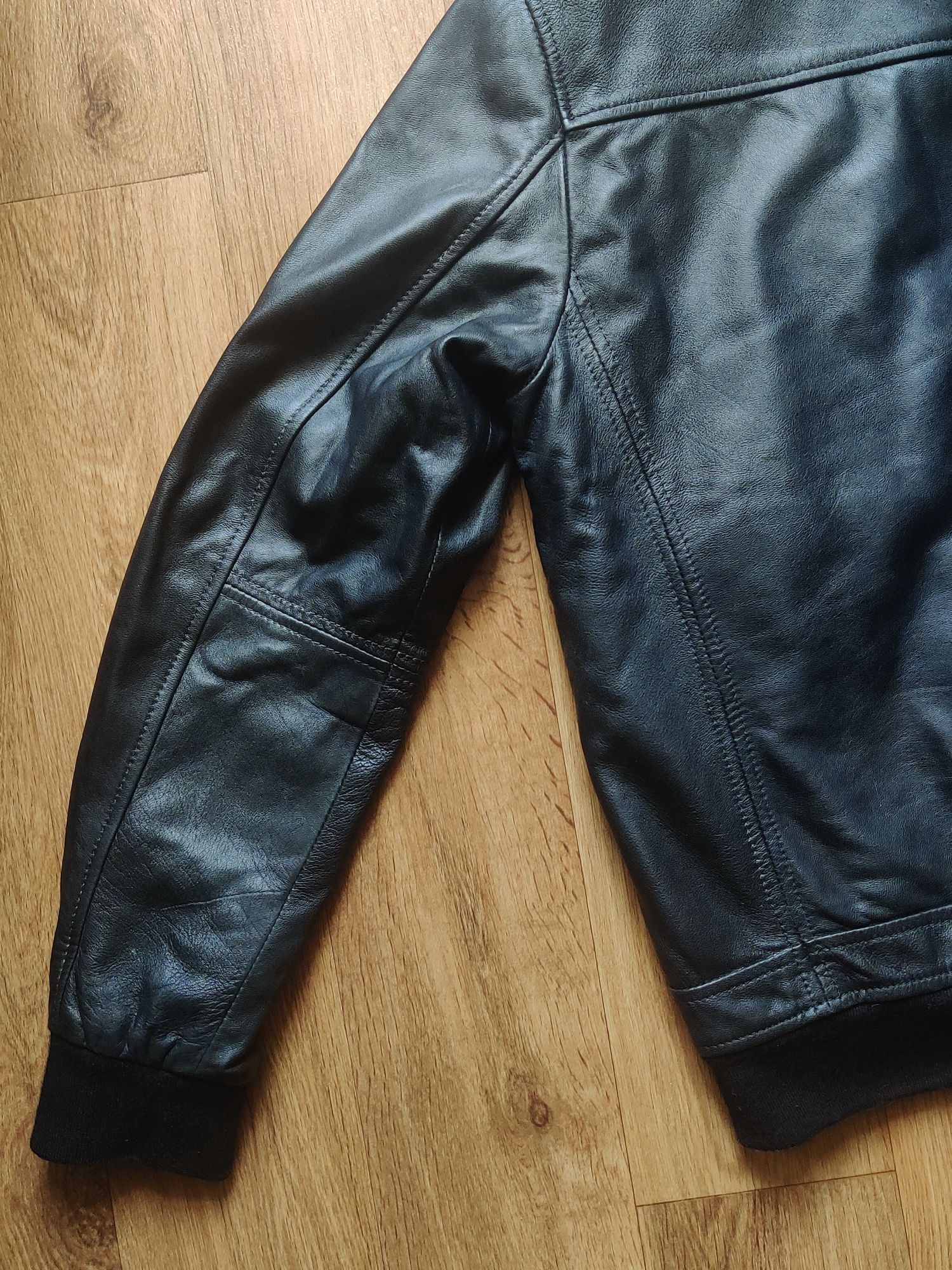 (56), XL, DIRK BIKKEMBERGS, Кожаная куртка, черная, мужская
