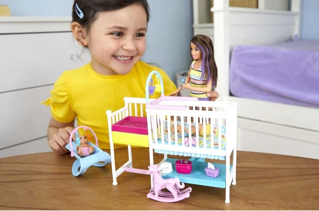 Ігровий набір Бабрі Скіпер няня Дитяча кімната Barbie Nursery Playset