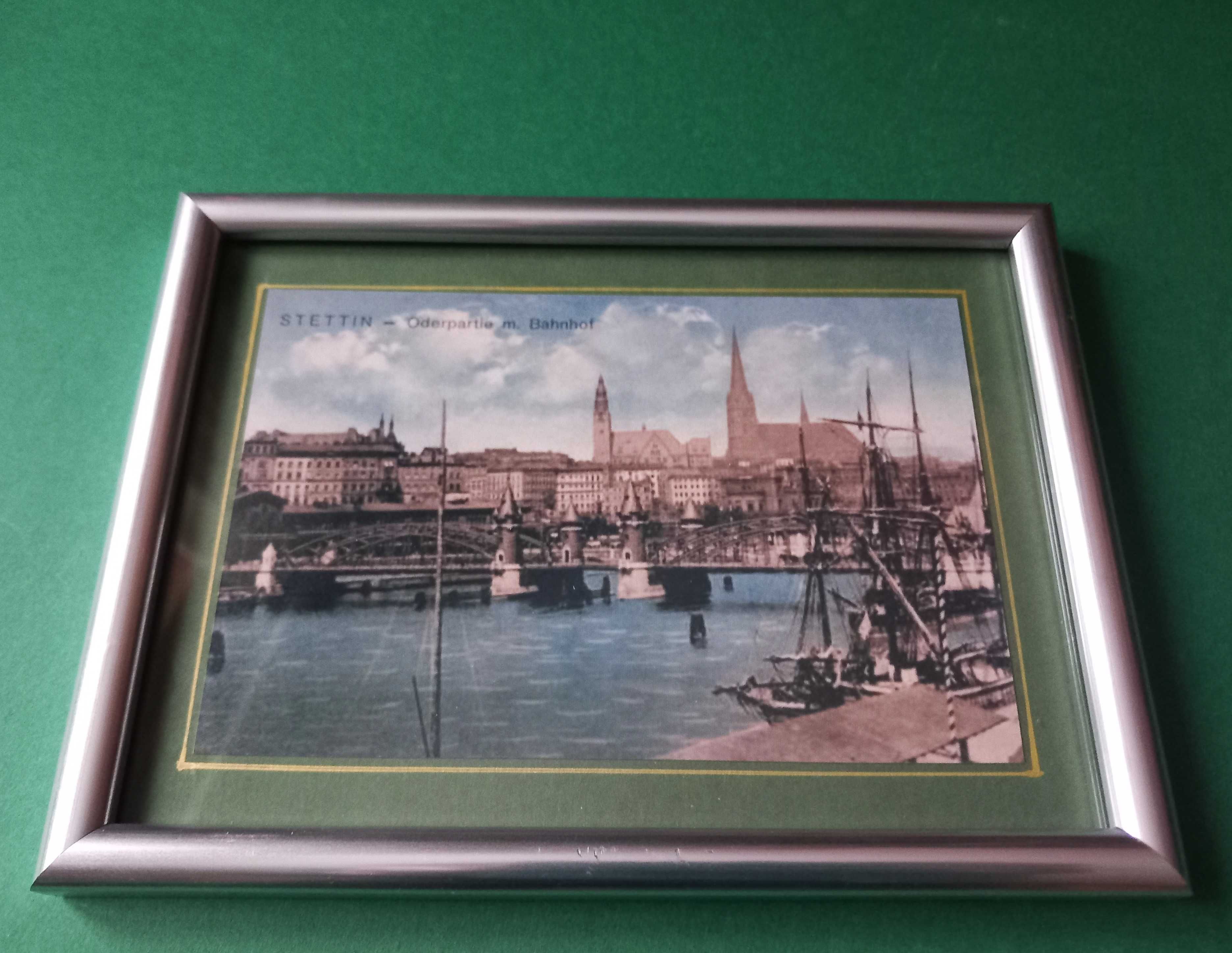 Stettin / Szczecin ok.1902r. reprodukcja ze starej widokówki 20x15cm