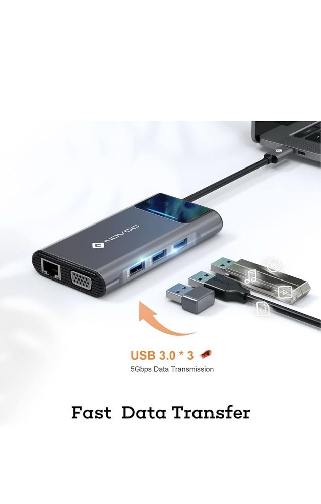 Adaptador USB-C 9 em 1 Type-C