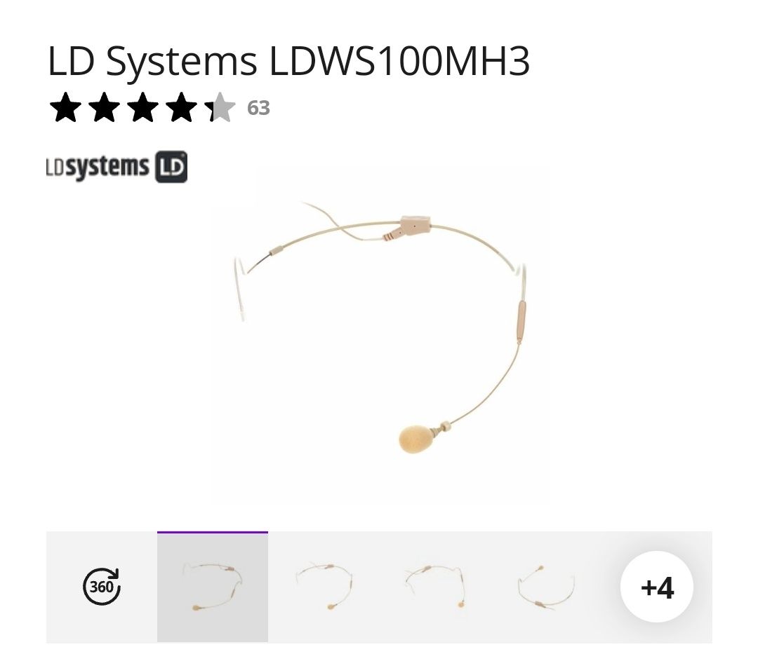Microfone Headset LD Systems