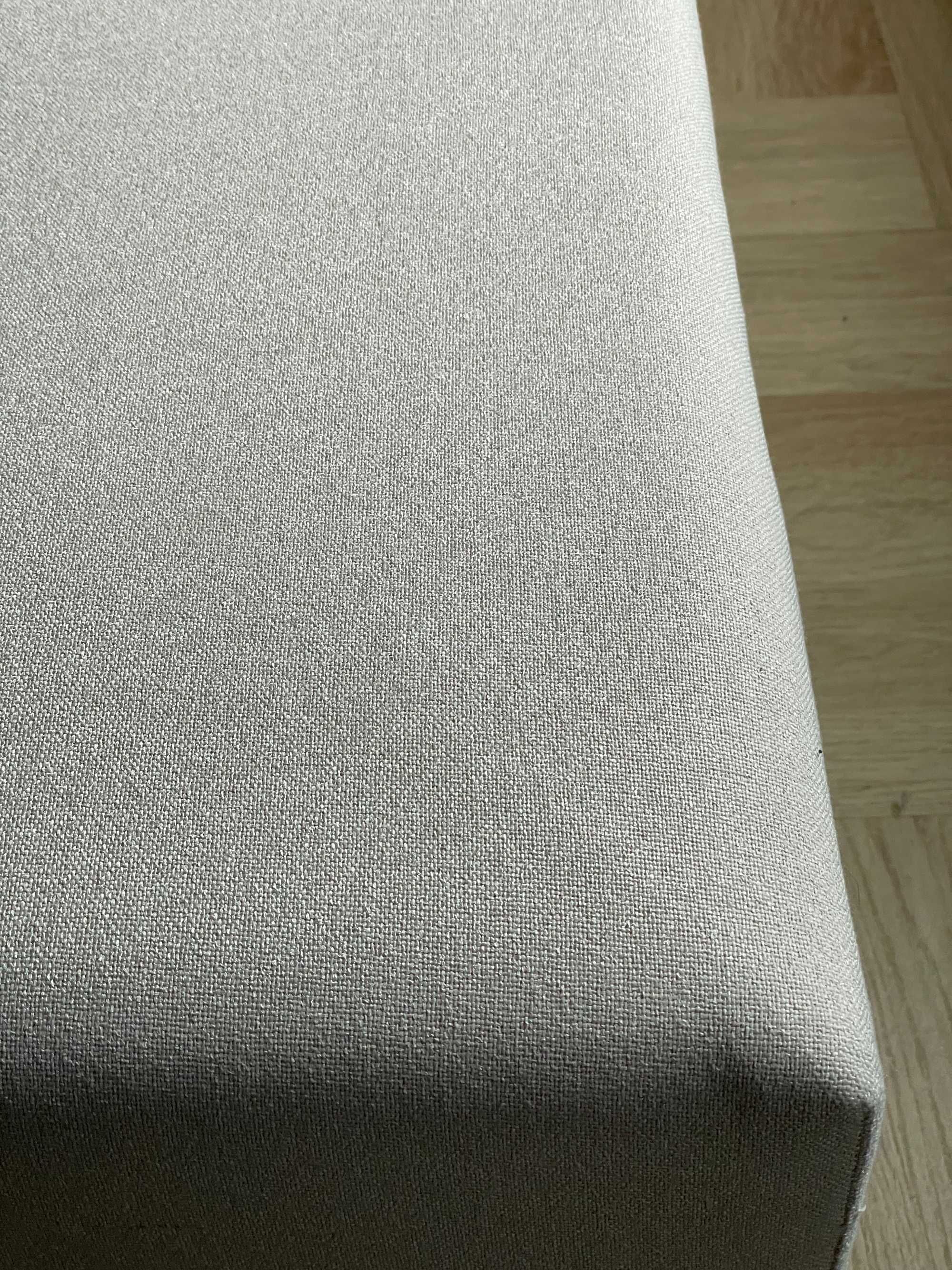 Łóżko kontynentalne 200x180 podwójne + materace - tapicerowane