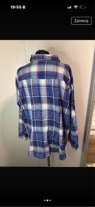 Koszula damska w krate granatowa bexleys 52