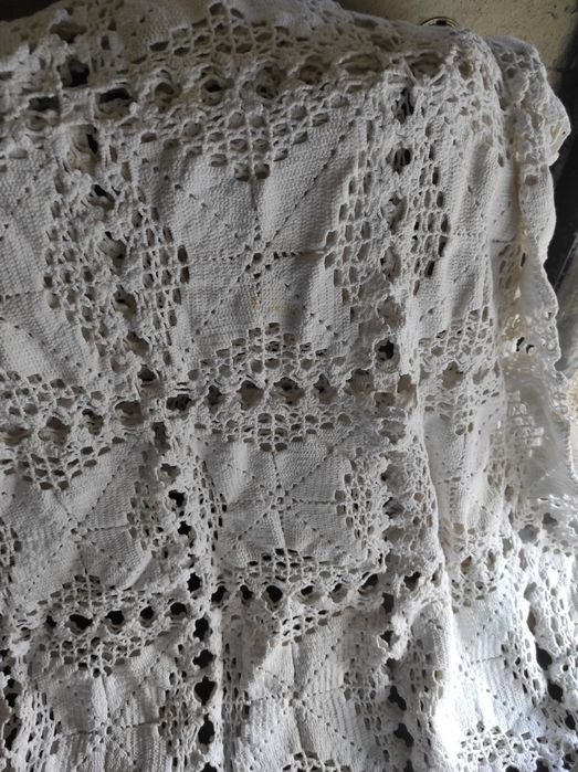 Colcha de renda cama de casal