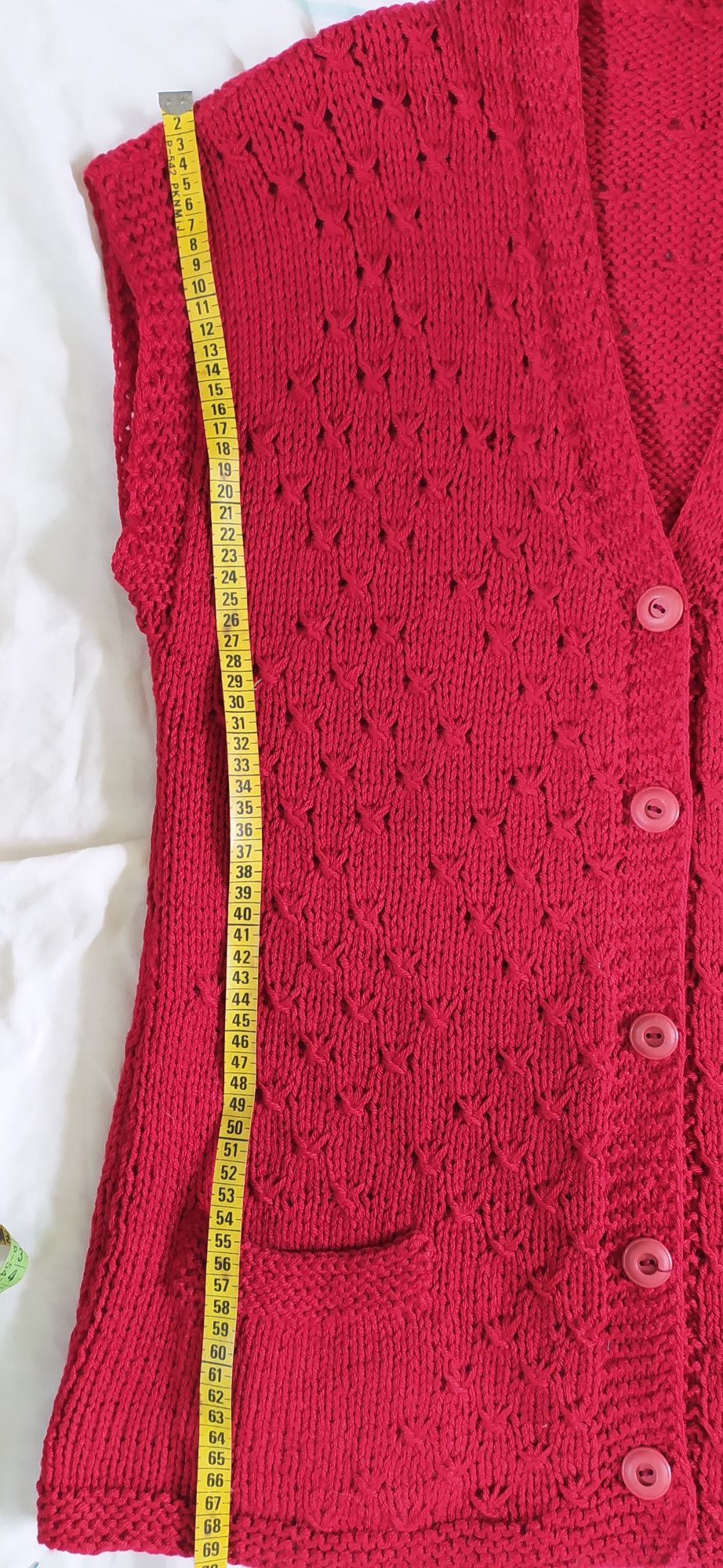 Kamizelki Handmade wełna Vintage