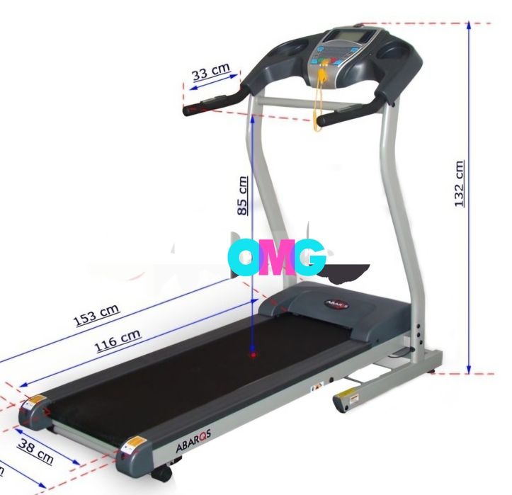 Bieżnia treningowa elektryczna Abarqs BZ-T70A do 12km składana