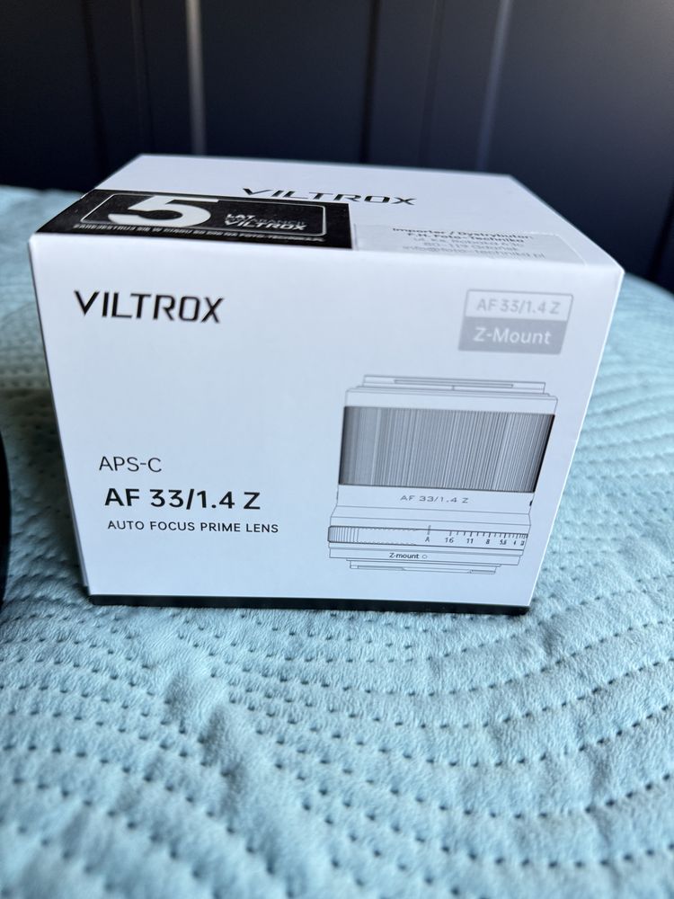 Obiektyw VILTROX AF33/1.4Z - mocowanie NIKON Z