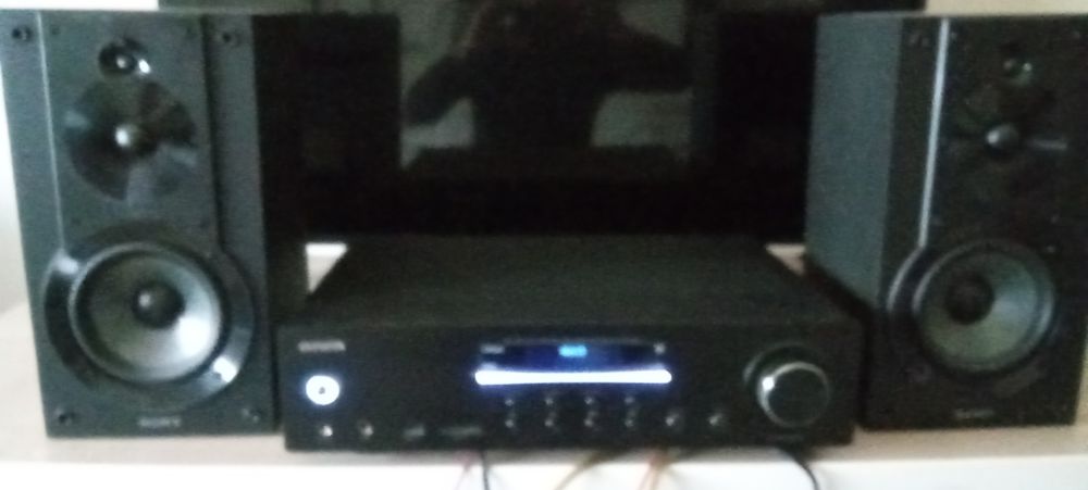 Amplificador aiwa, 2 colunas Sony ss-c55