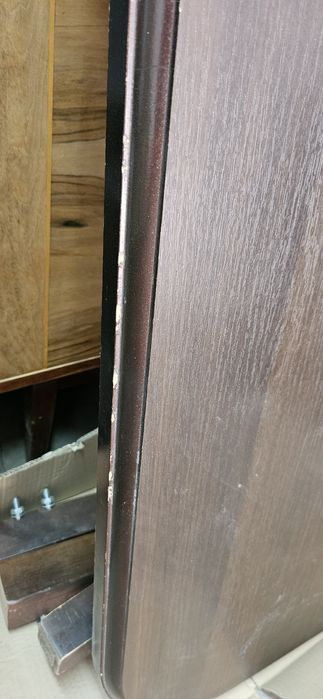Duży rozkładany stół owalny ciemny orzech