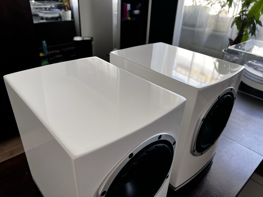 Fyne Audio F500 white gloss - Białe Głośniki podstawkowe połysk - para