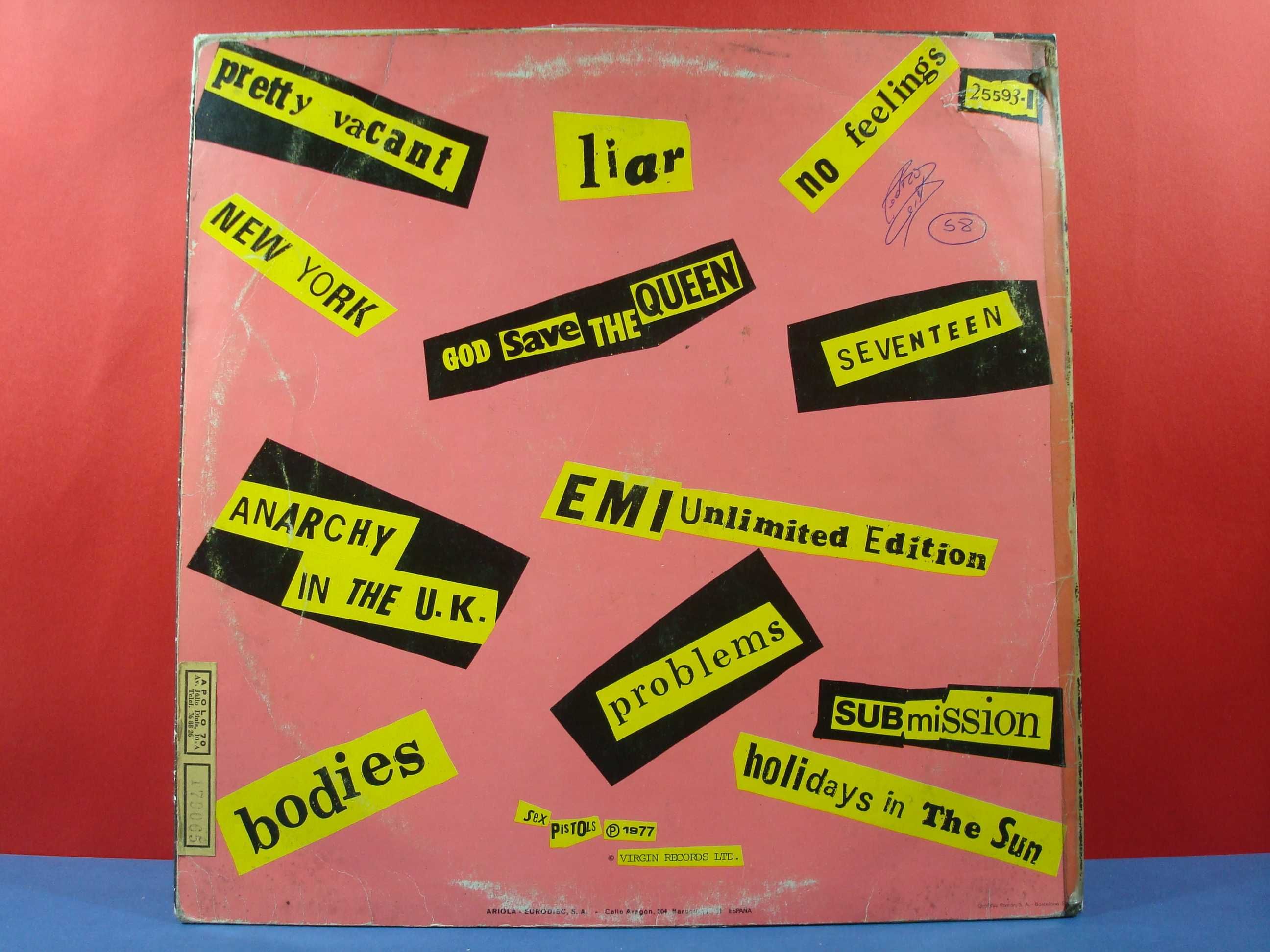 Sex Pistols - Never Mind The Bollocks... / VG Plus / LP / SP / 1977