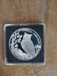 moneta srebrna puchacz 20 zł zwierzęta świata