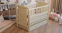 Ліжко для Немовлят ; Ліжечко Букове _ Кроватка для новонароджених