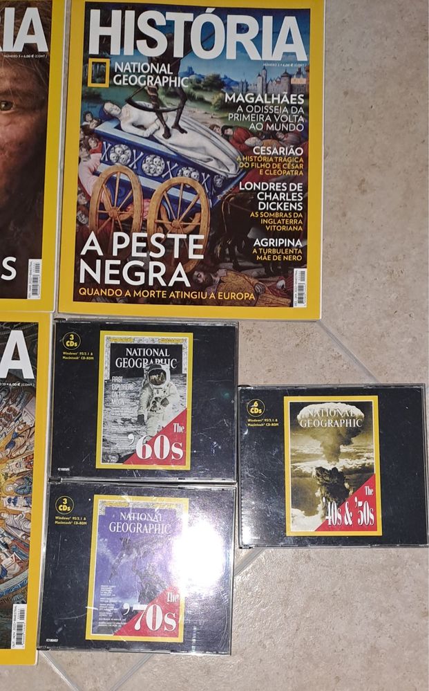 Livros revistas e CDs National Geographic