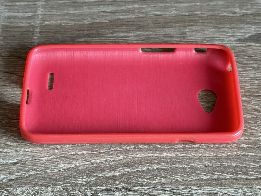 Rózowy case, etui LG F60 plecki