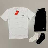 Футболка шорти Nike костюм спортивний + 2пари шкарпеток у подарунок!