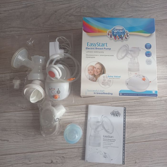 Laktator elektryczny sprawny pojedynczy easy start canpol babies kompl