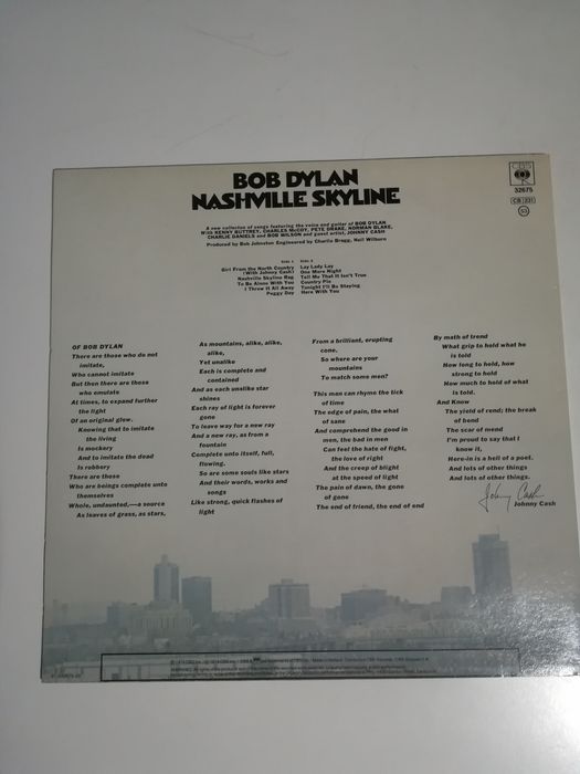 LP vinil - Bob Dylan - Nashville Skyline