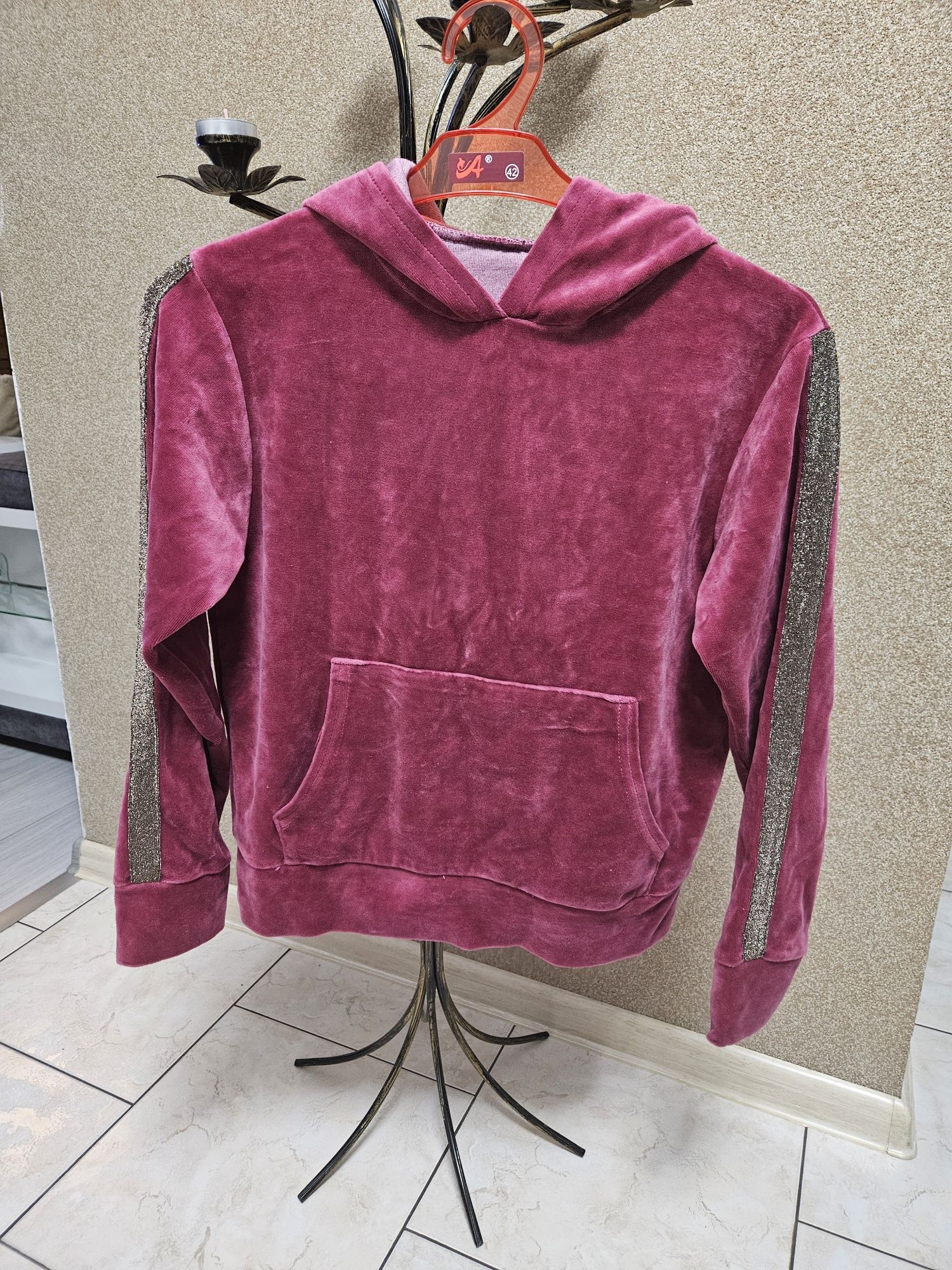 Bluzy dresowe dziewczęce 152/158 - 2 sztuk.
