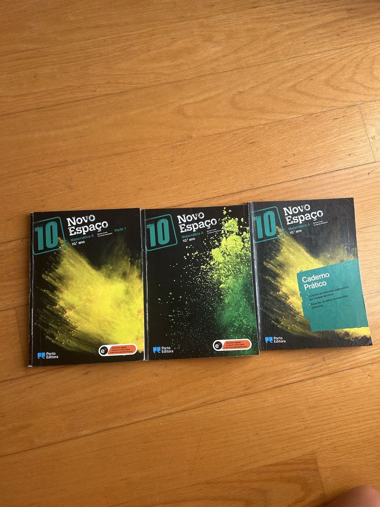 Manual parte 1 e parte 2 de Matemática A: Novo Espaço 10° ano