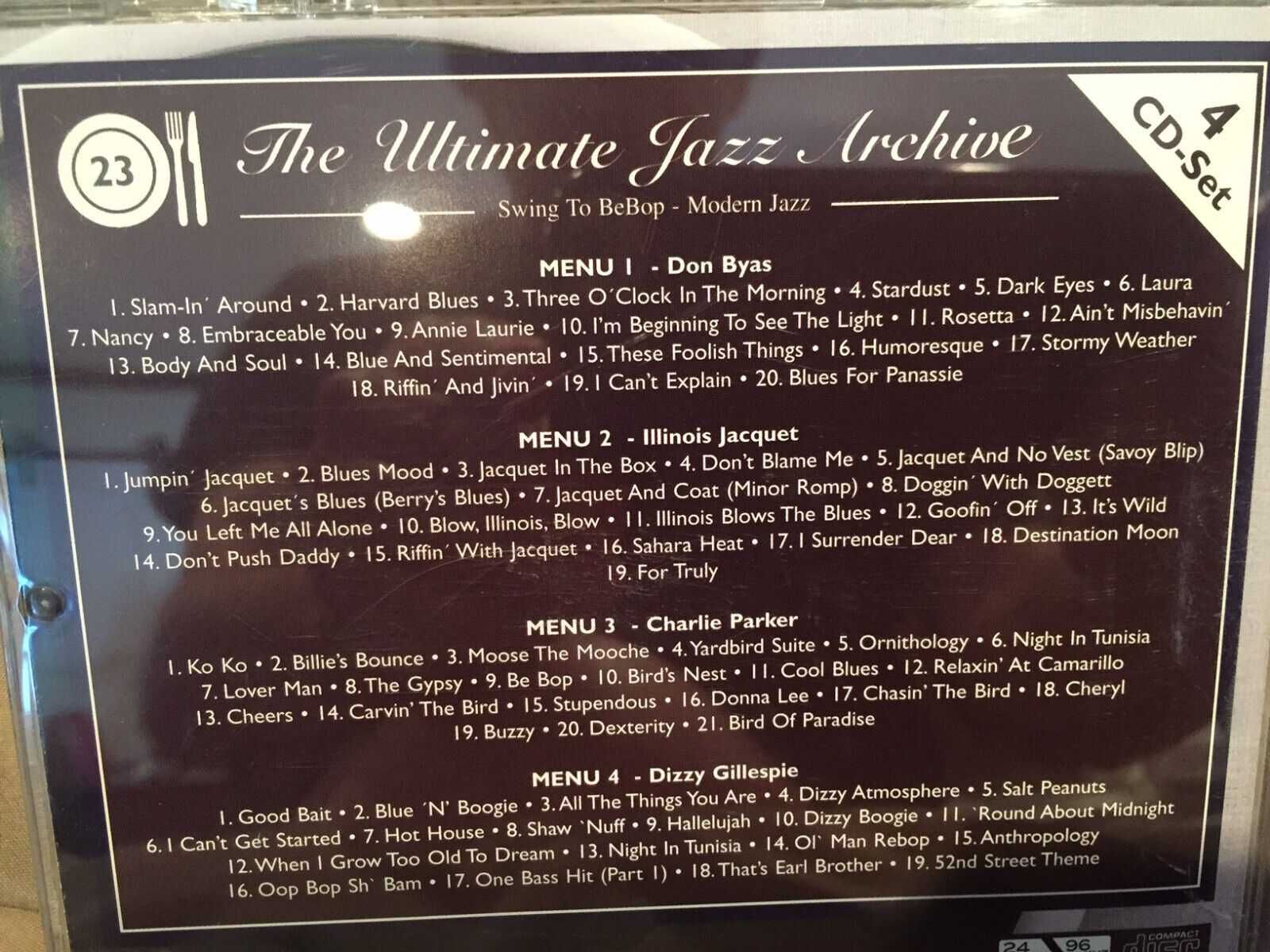 Charlie Parker, Dizzy Gillespie i in. (Ultimate Jazz Archive) 4 CD