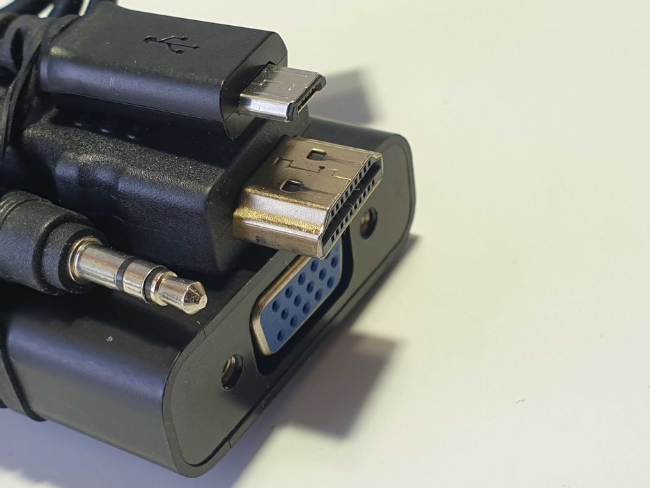адаптер   HDMI to VGA jack 3.5mm microUSB TechRise Samsung 1.8м