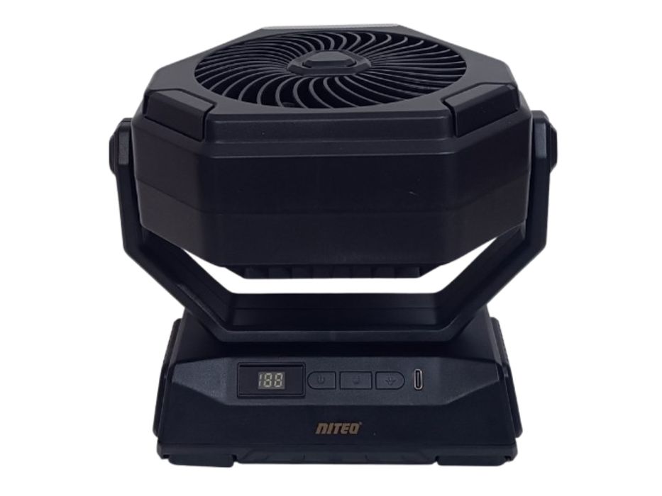 Wiatrak - Wentylator warsztatowy akumulatorowy - Czarny