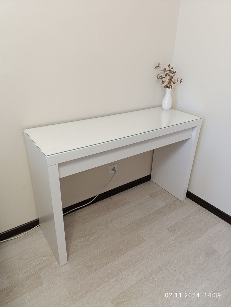Туалетний столик ІКЕА MALM МАЛЬМ білий, 120х41 см