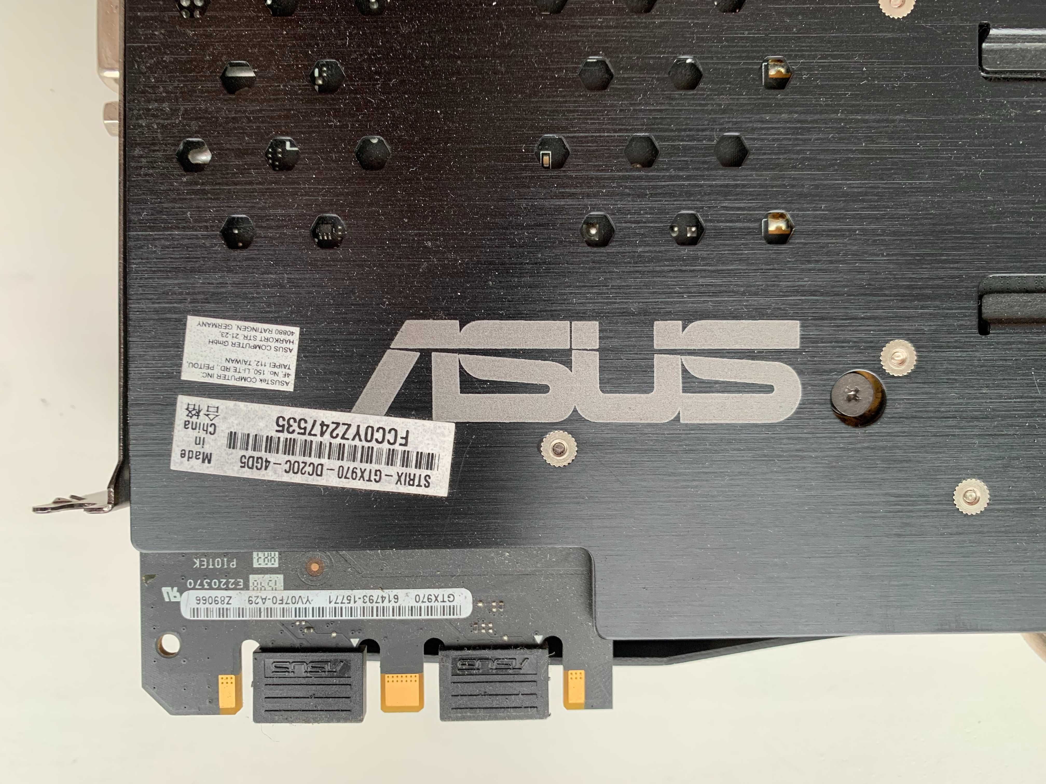 Видеокарта Asus GTX 970 Strix 4GB GDDR5 (256bit) GTX970-DC2OC-4GD5