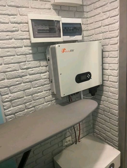 Установка солнечных панелей, подключение, настройка инвертора