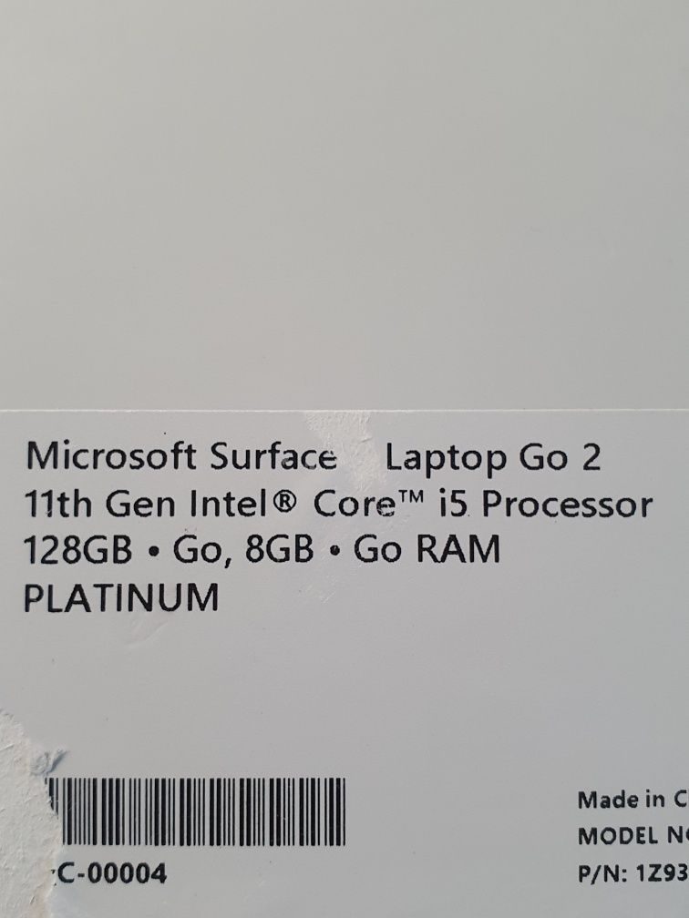 Ноутбук Microsoft surface laptop go 2