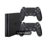 Ps4 Slim com 2 comandos +4 Jogos
