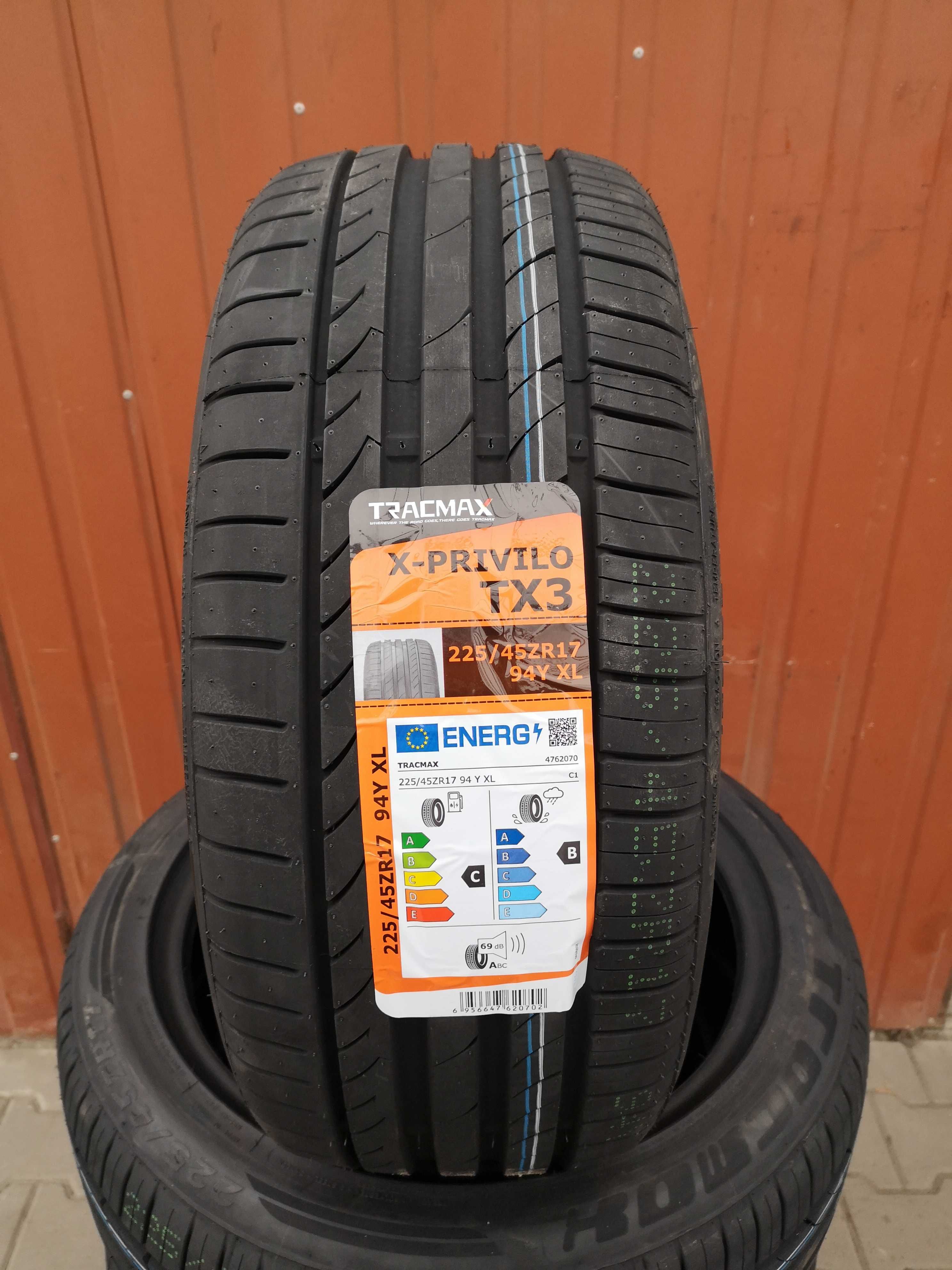 225/45 R17 94Y XL - Tracmax X-Privilo TX-3 (4 sztuki) NOWE