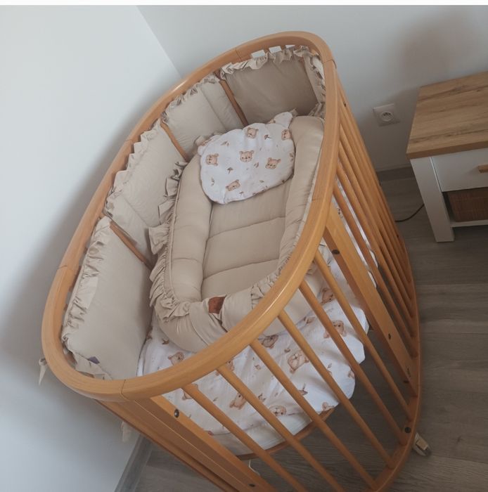 Łóżeczko dziecięce  3w1 kółko