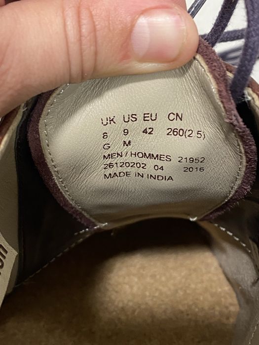 Чоловічі оксфорди Clarks Penton шкіра India 42 туфлі