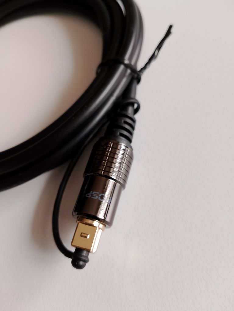 Cyfrowy optyczny kabel Toslink do mini Toslink 24 karat