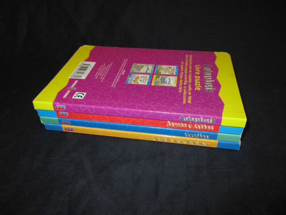 Livro Puzzle veículos camiões automóveis aviões Preço de conjunto