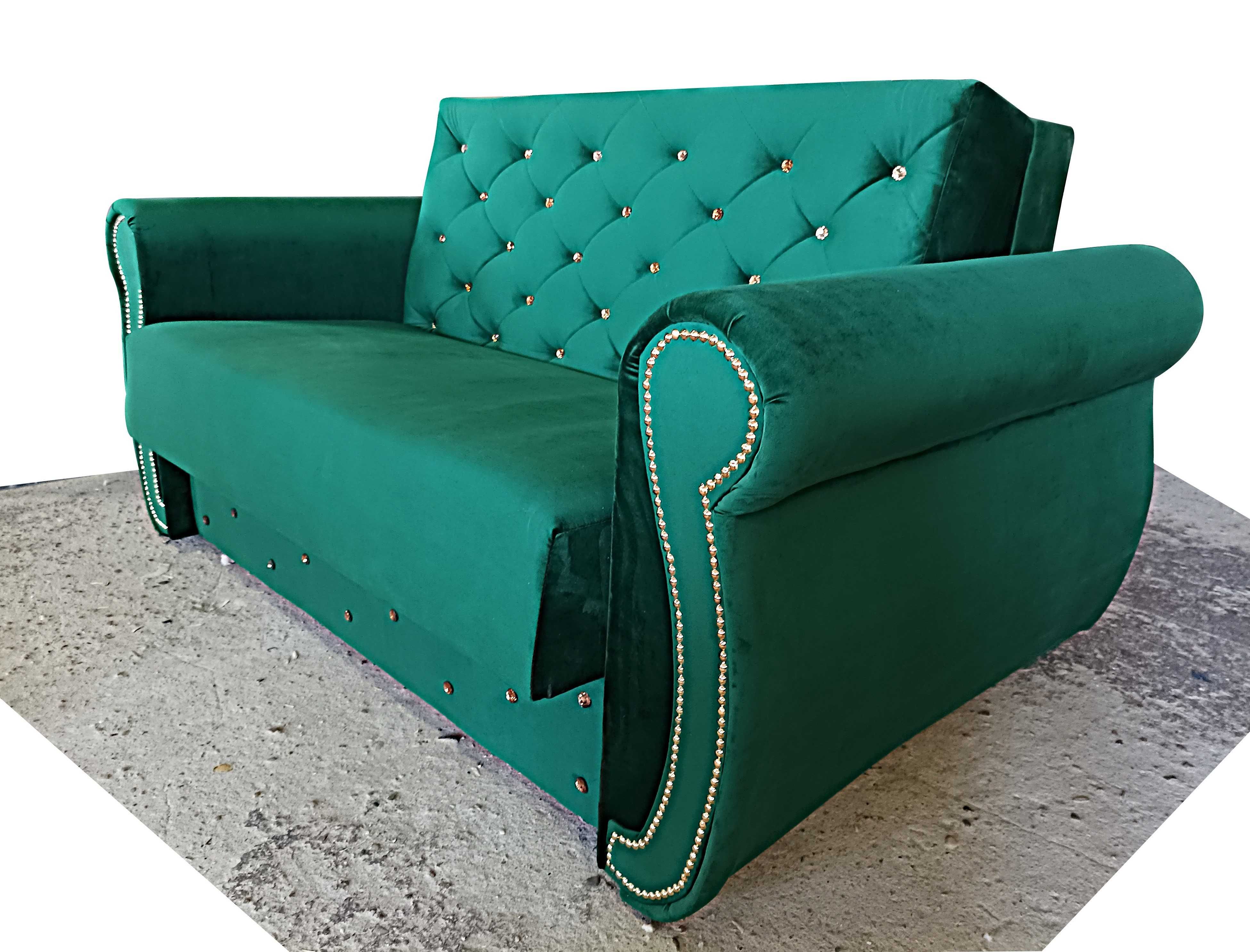 RATY chesterfield sofa rozkładana amerykanka kanapa łóżko 2-os Glamour