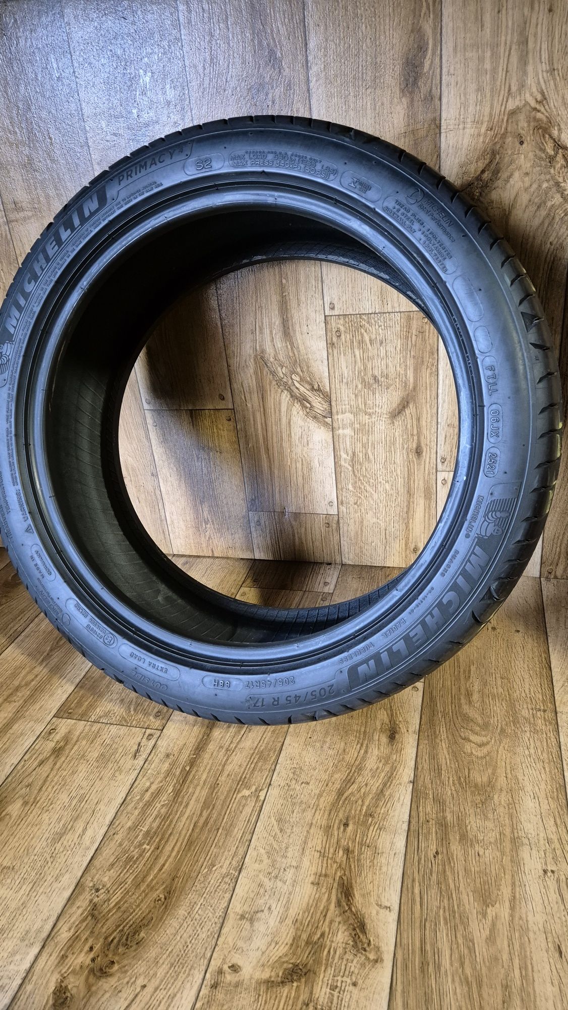 205/45/17 Michelin komplet Lato Jak Nowe 21r