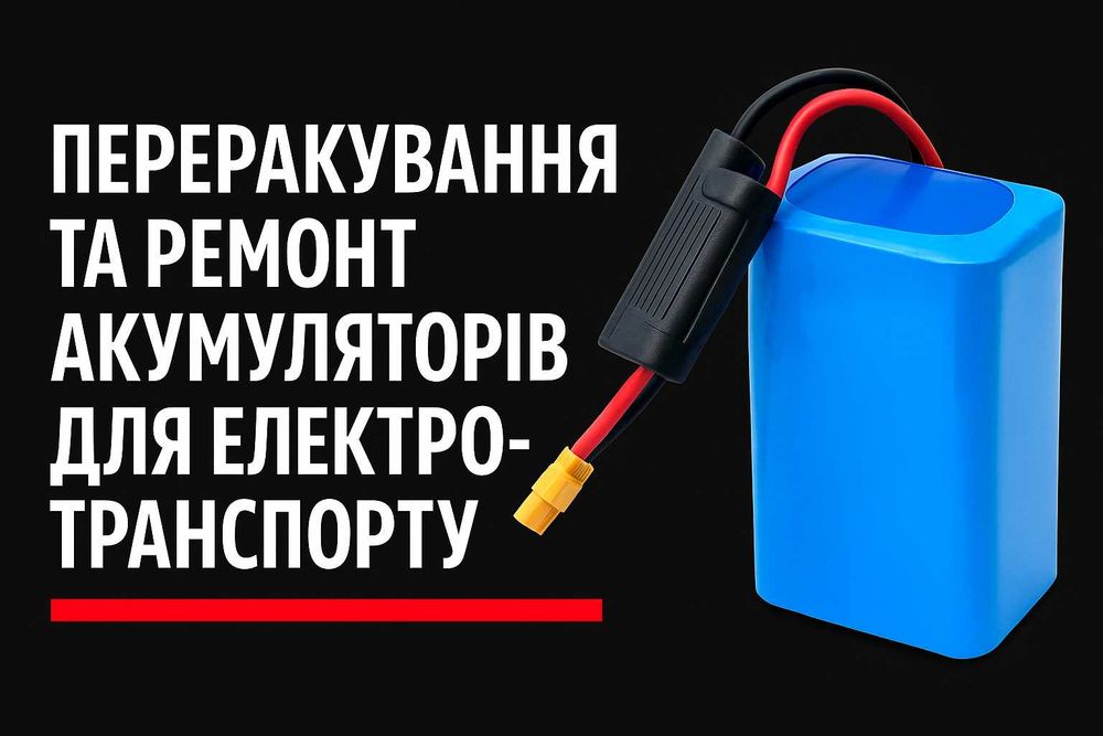 Збірка, ремонт і перепакування акумуляторів для електросамокатів