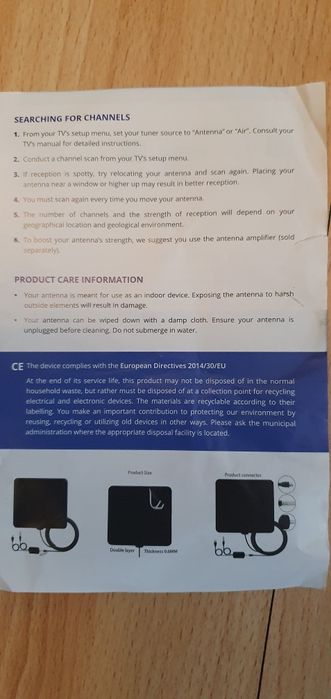 Antena HDTV Mini Digital TV DVB-T2 4K