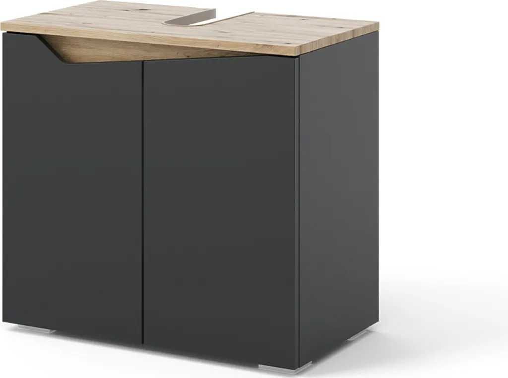 Szafka pod umywalkę Marelle 60 x 57  Antracyt/Dąb rzemieślniczy