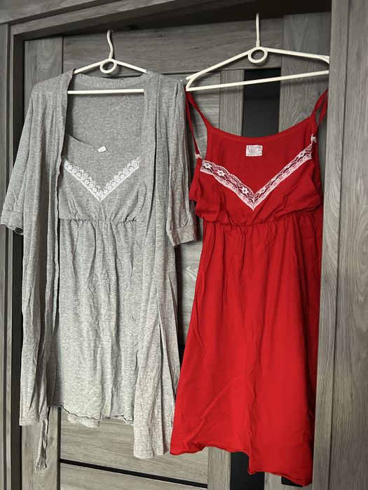 Комплект сорочки 2 шт+халат в пологовий 48-50 розмір